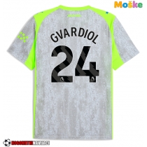 Moške Nogometnih dresov Manchester City Josko Gvardiol #24 Tretji 2025-26 Kratki rokavi